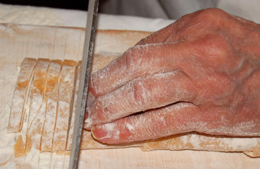 Ristorante Piperno, la pasta tirata a mano